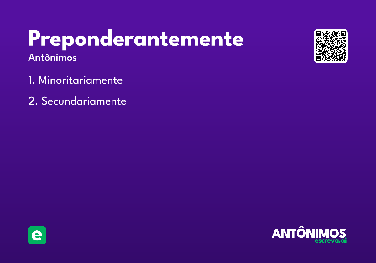 preponderantemente