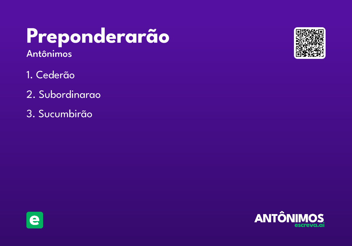 preponderarão