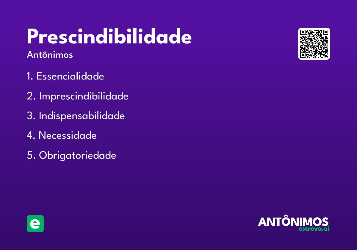 prescindibilidade