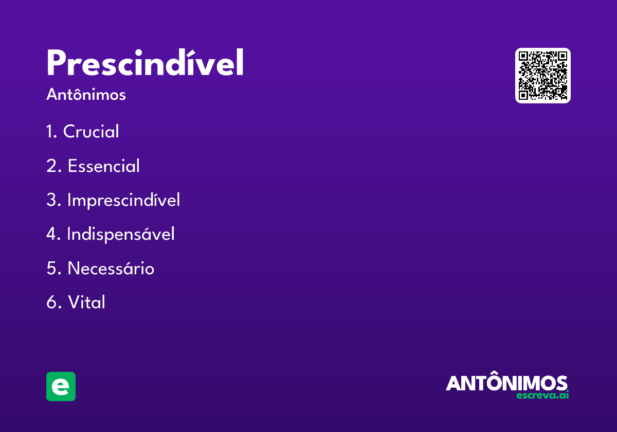 prescindível