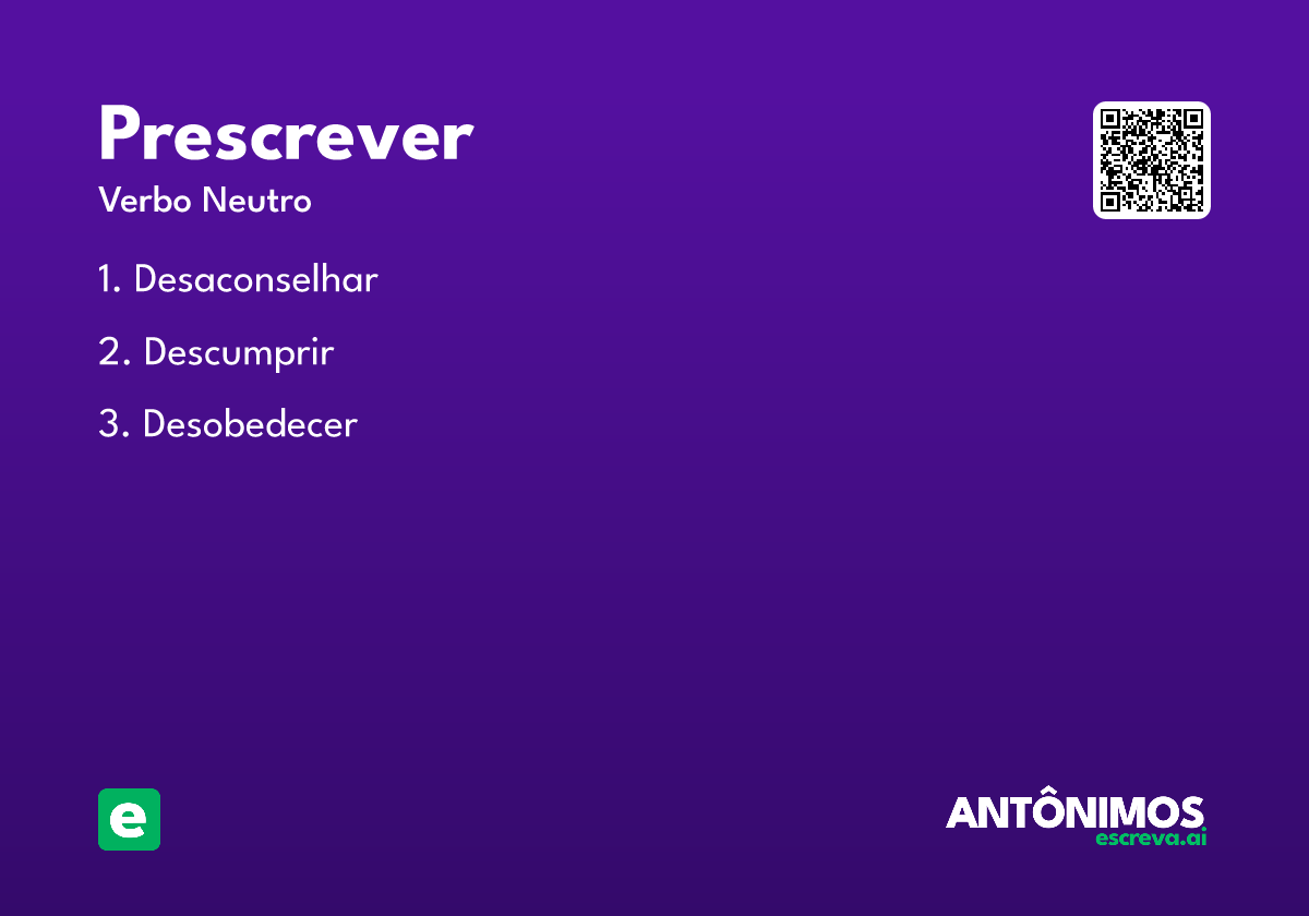 prescrever