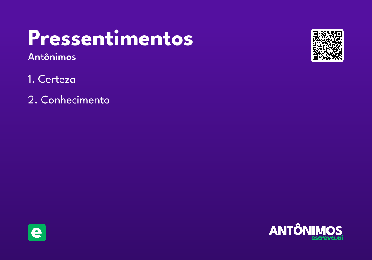 pressentimentos