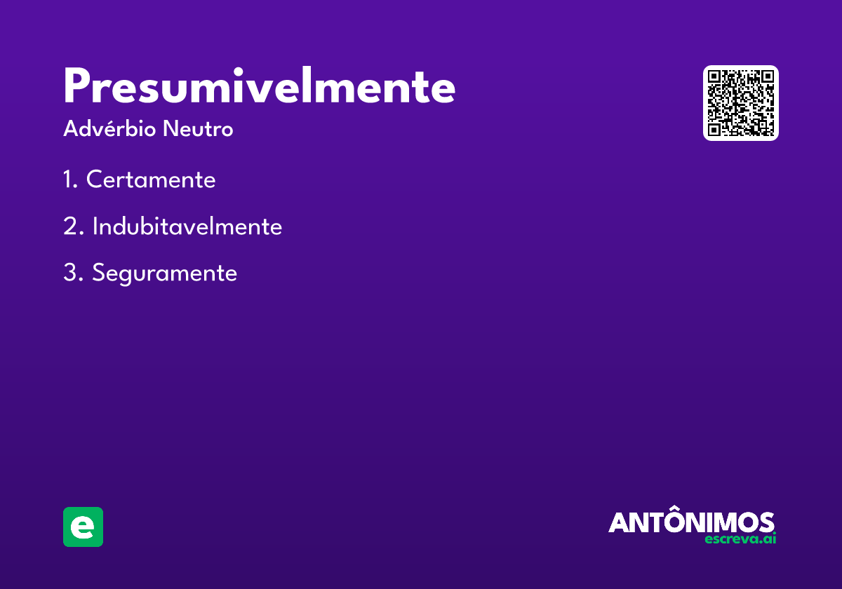 presumivelmente