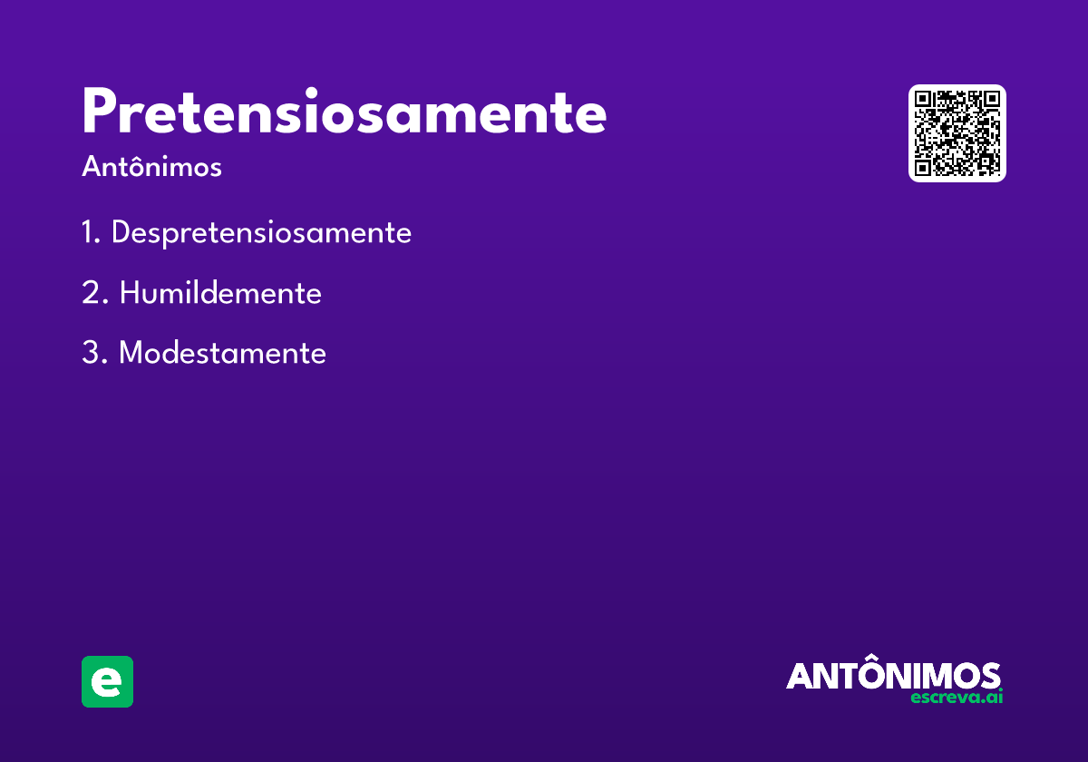 pretensiosamente