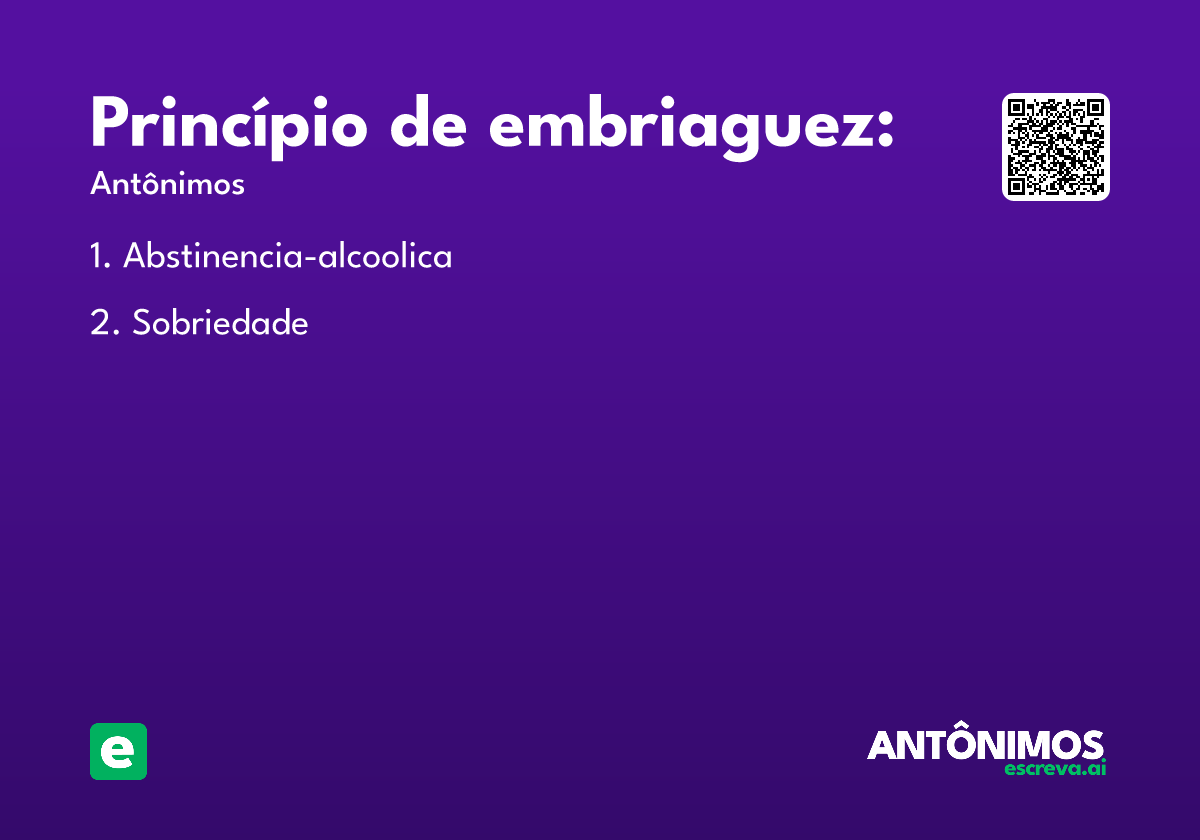 Princípio de embriaguez: