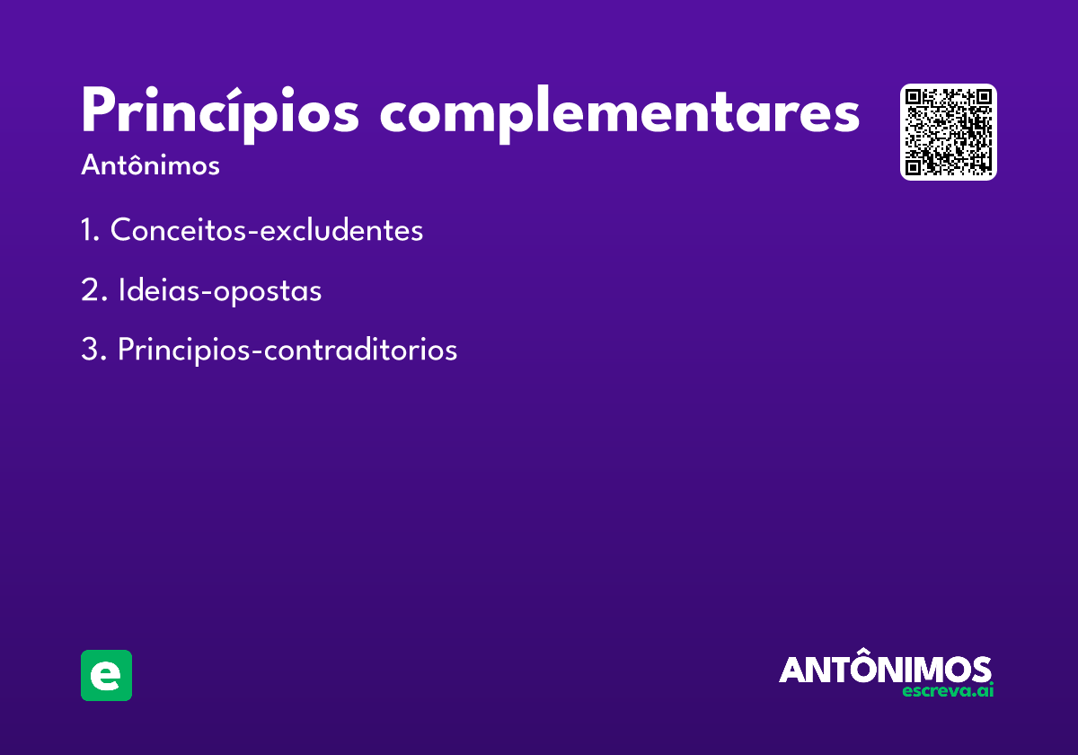 princípios complementares