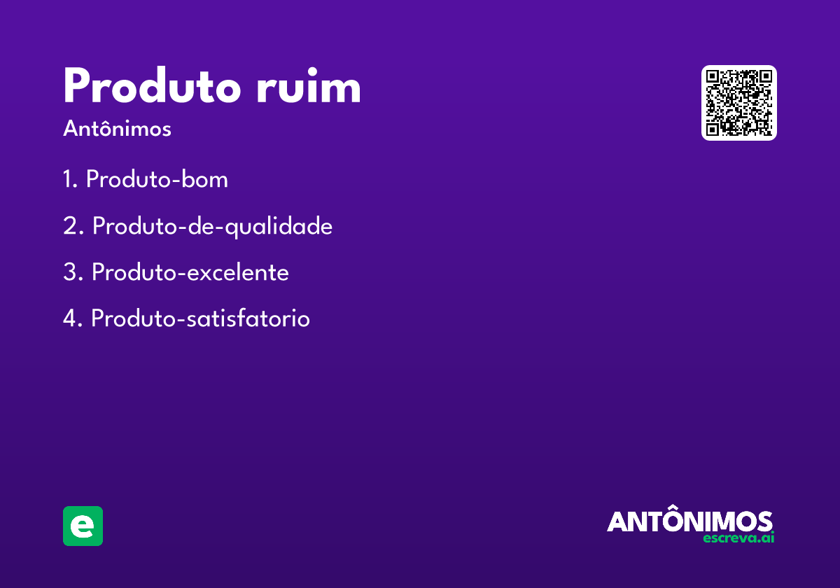 produto ruim