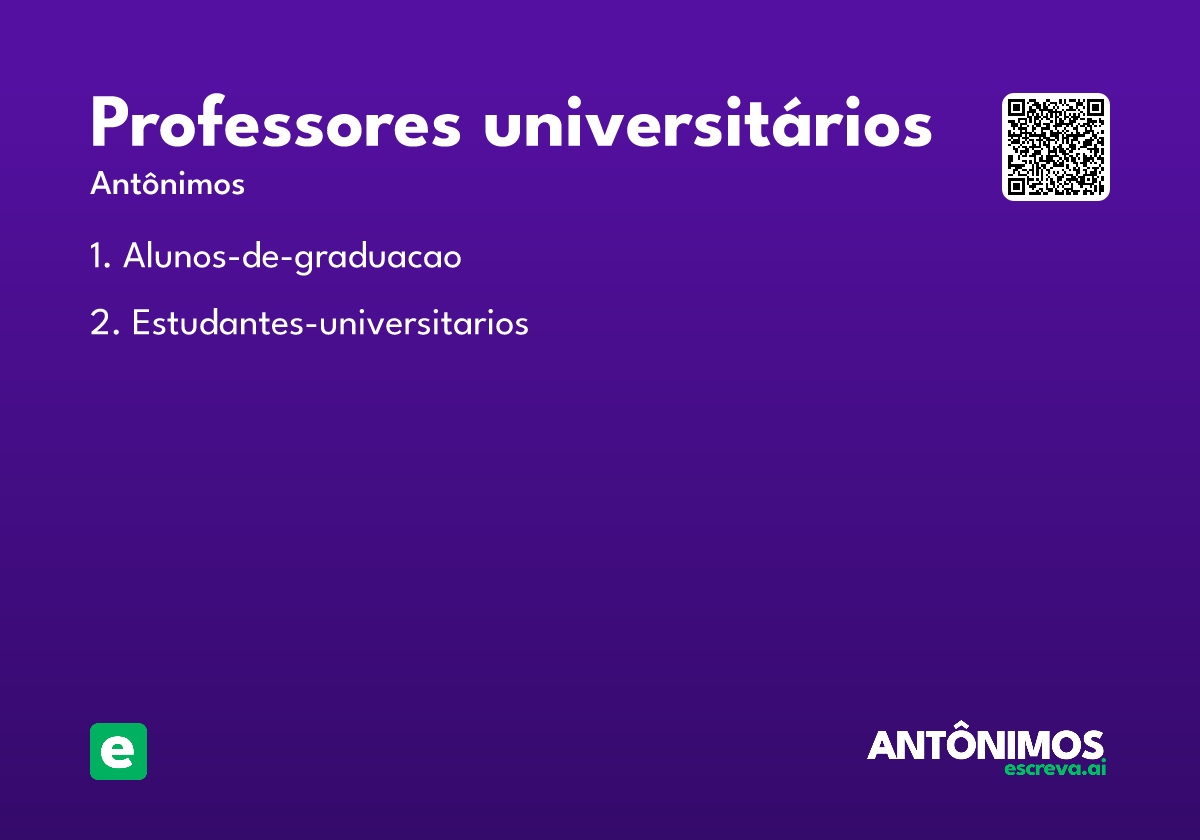 professores universitários