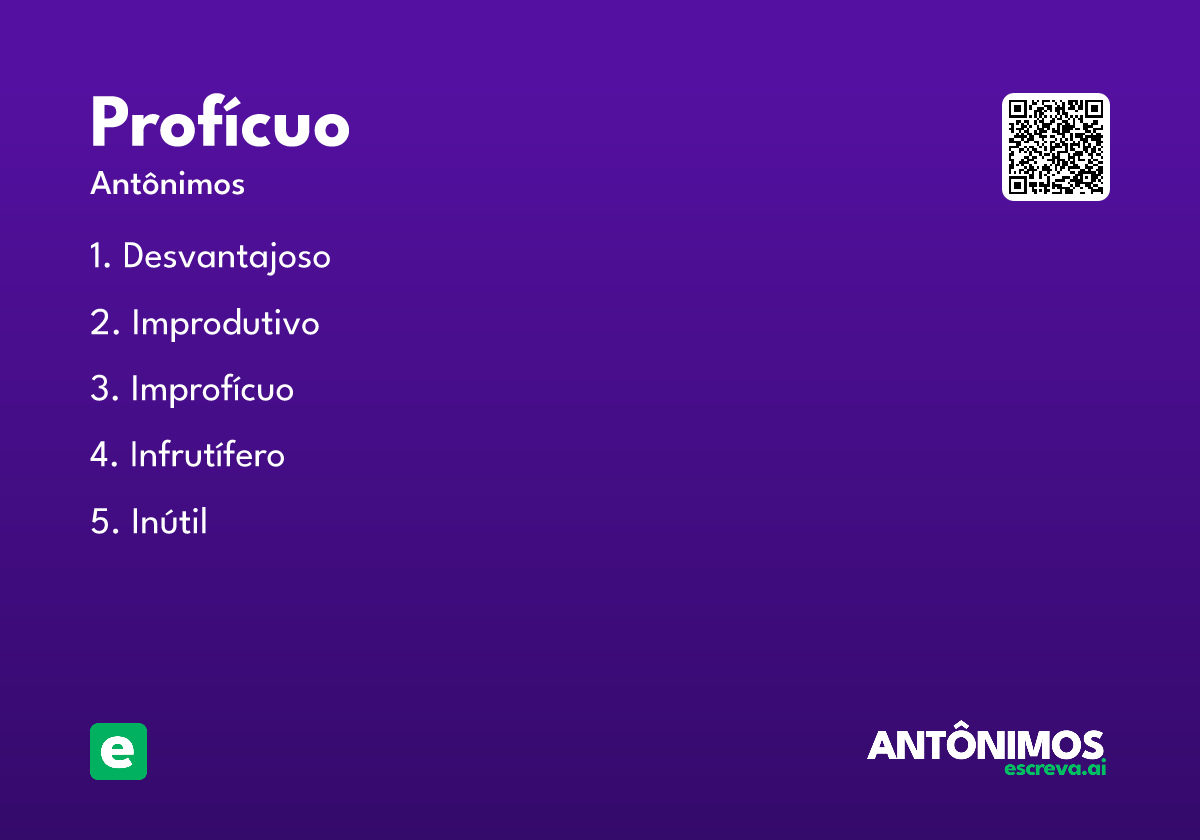 profícuo