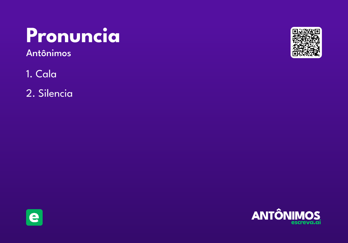 pronuncia