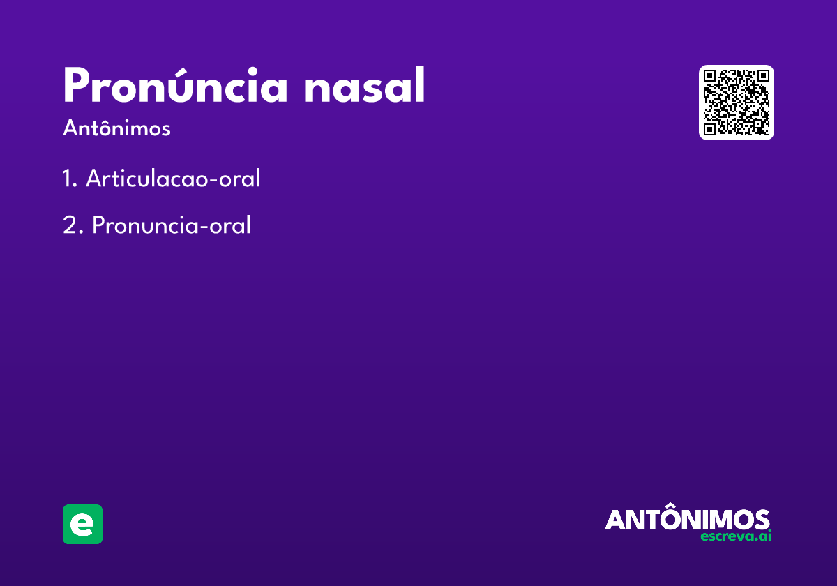 pronúncia nasal