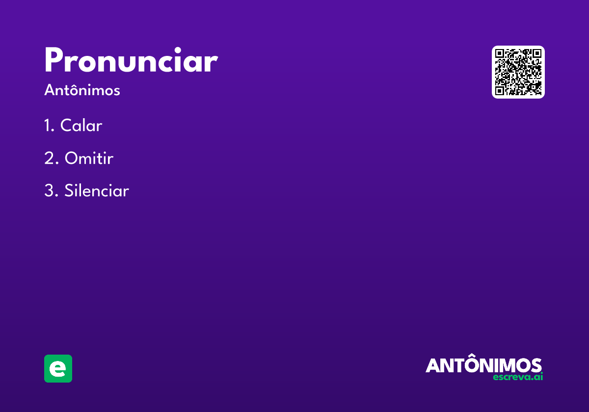pronunciar