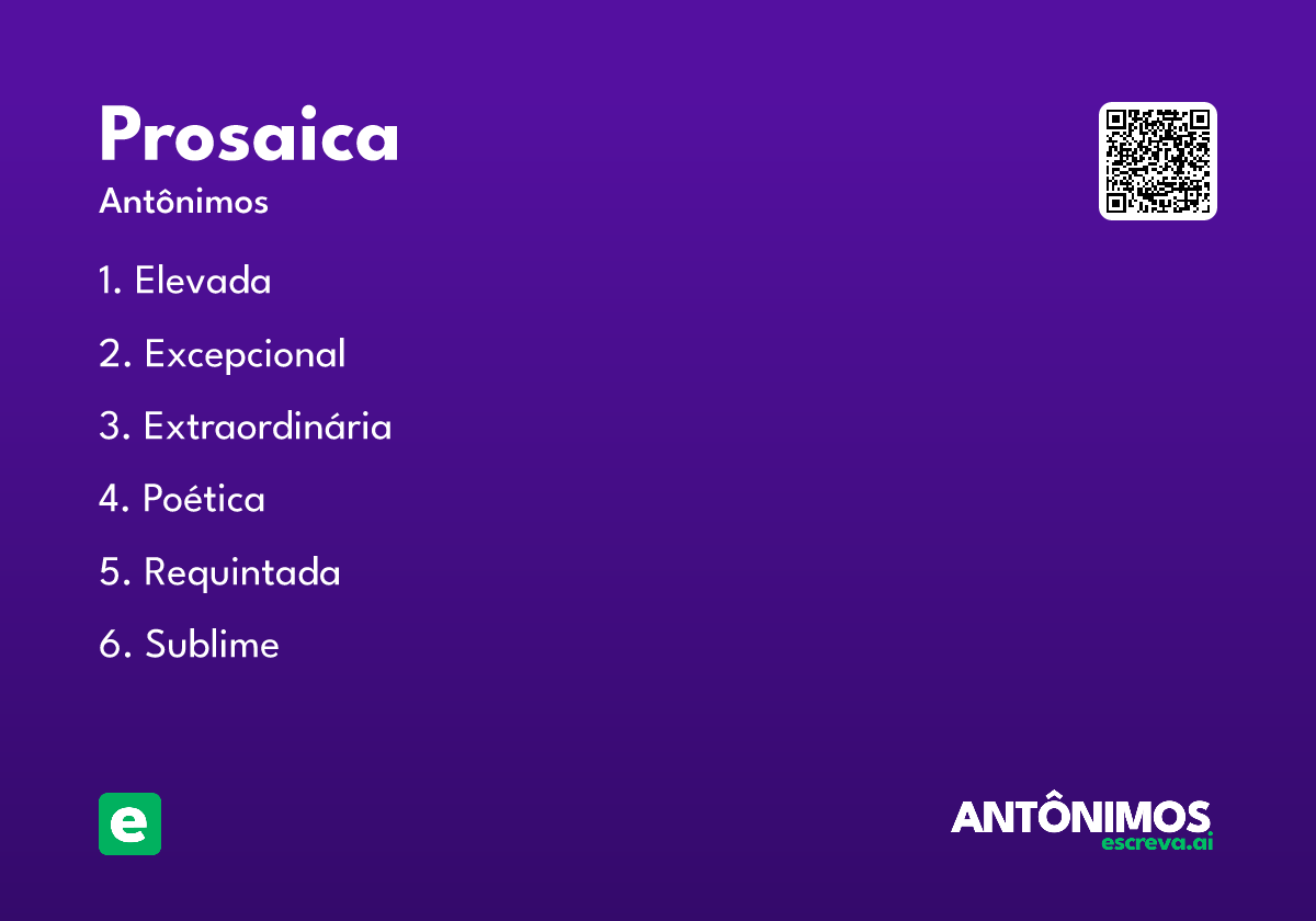 prosaica