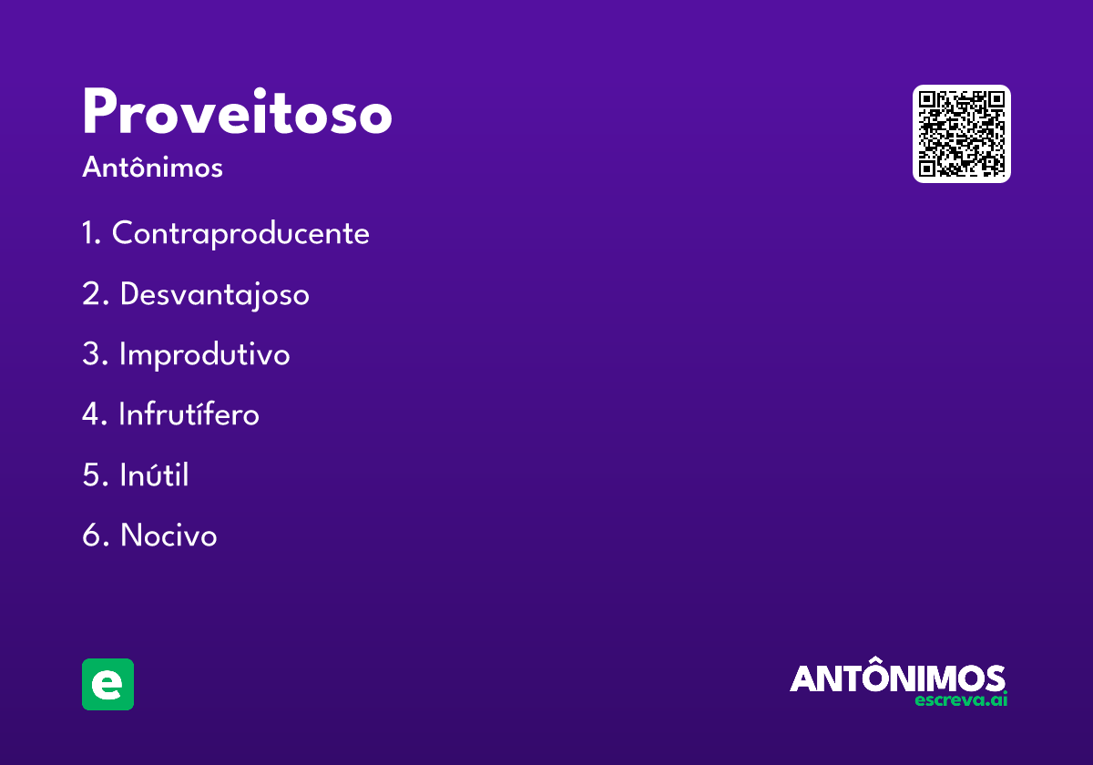 proveitoso