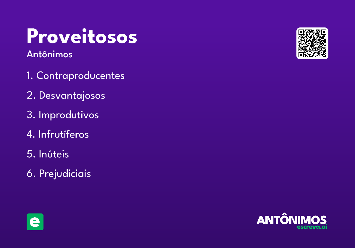 proveitosos