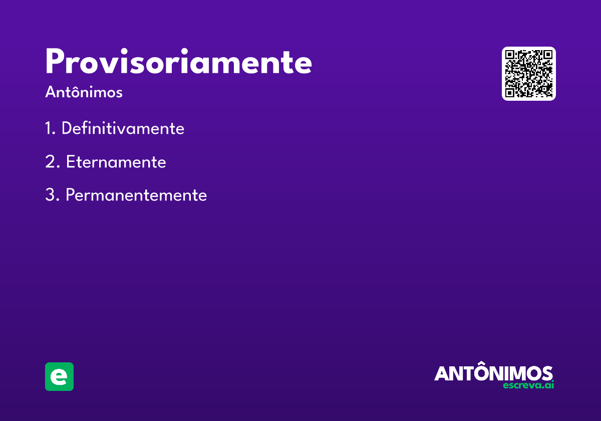 provisoriamente