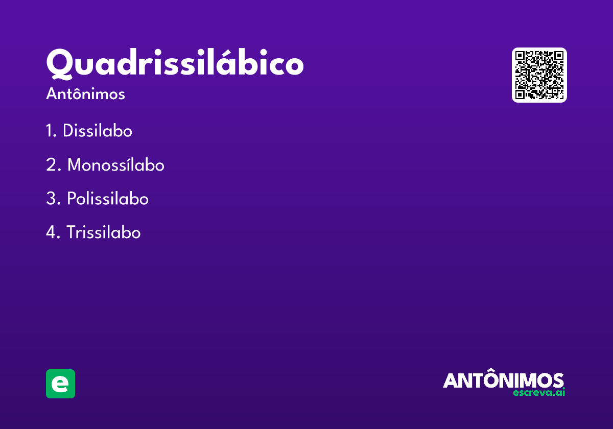 quadrissilábico