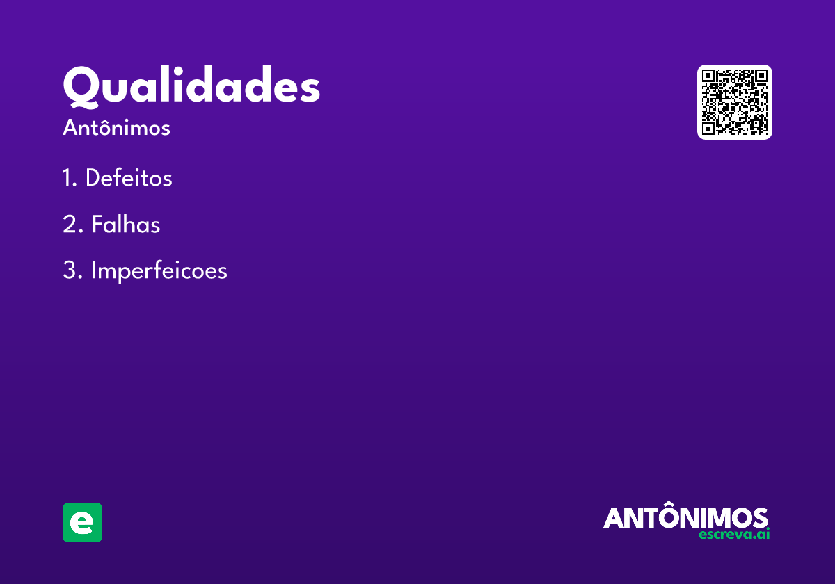 qualidades