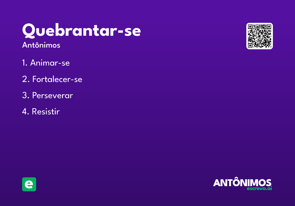 quebrantar-se