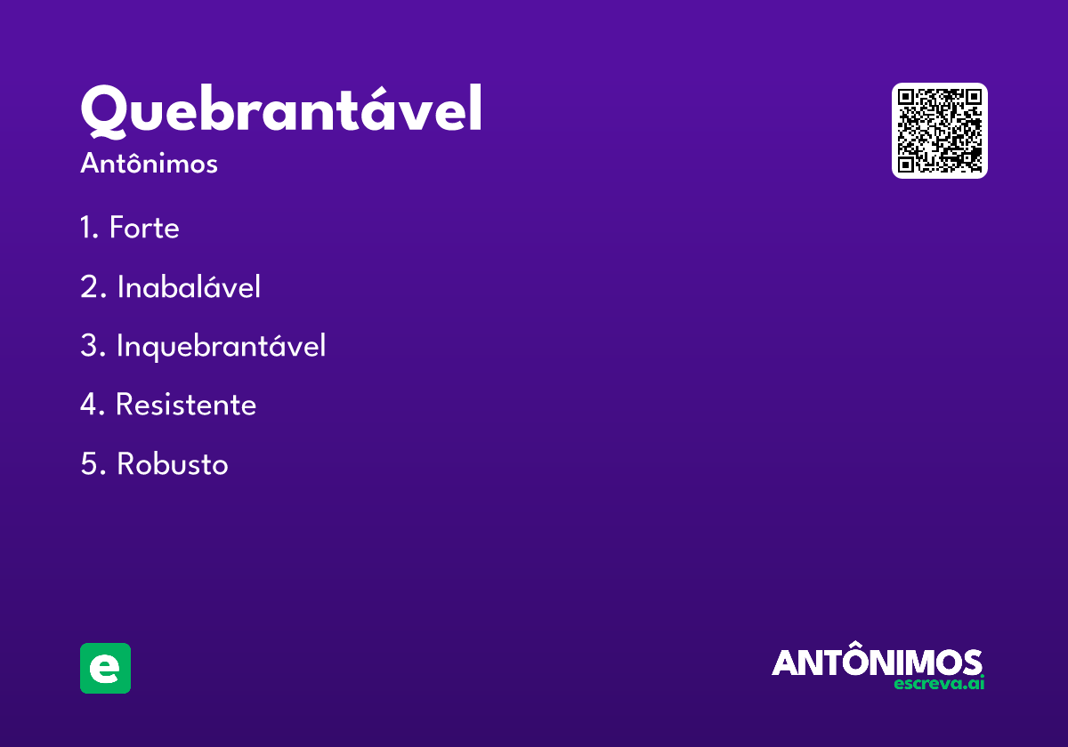 quebrantável