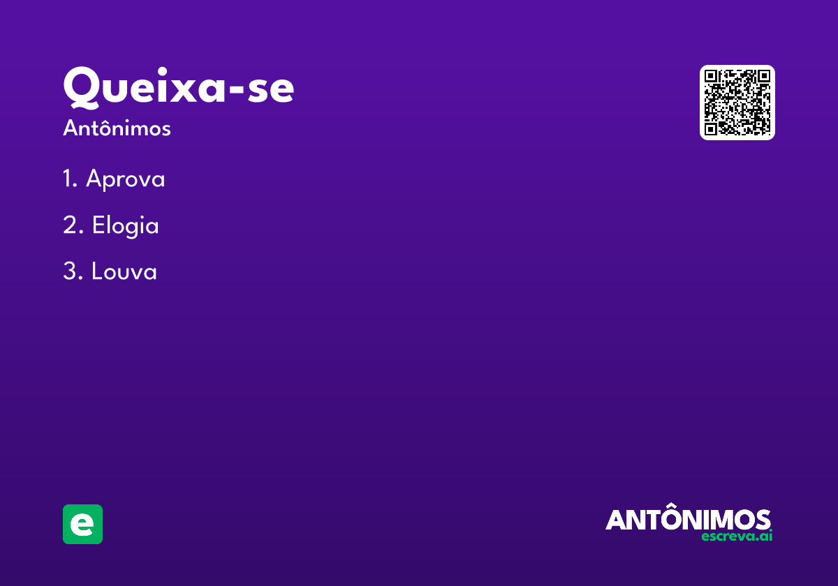 queixa-se