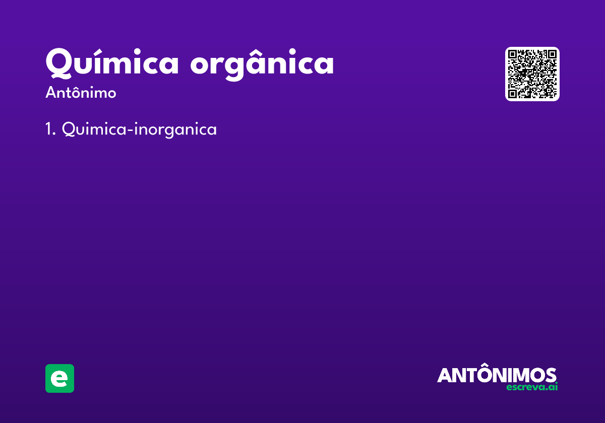 química orgânica