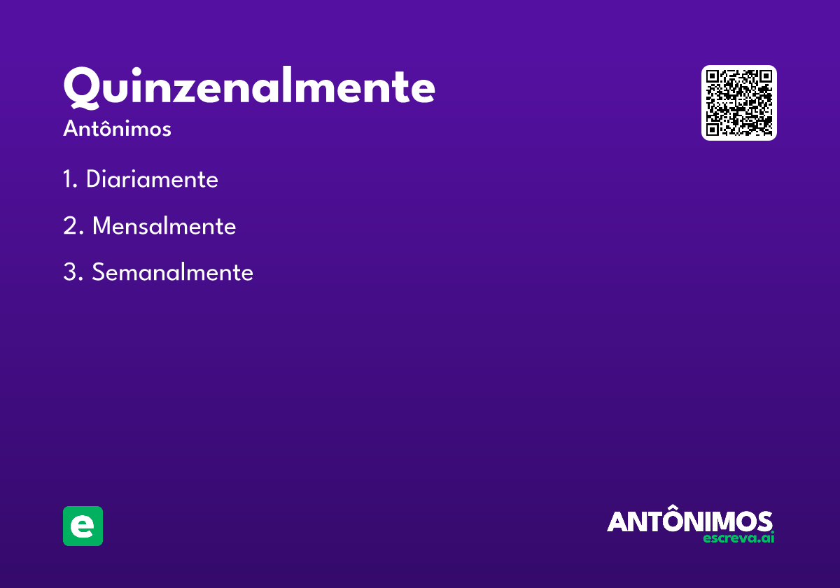 quinzenalmente
