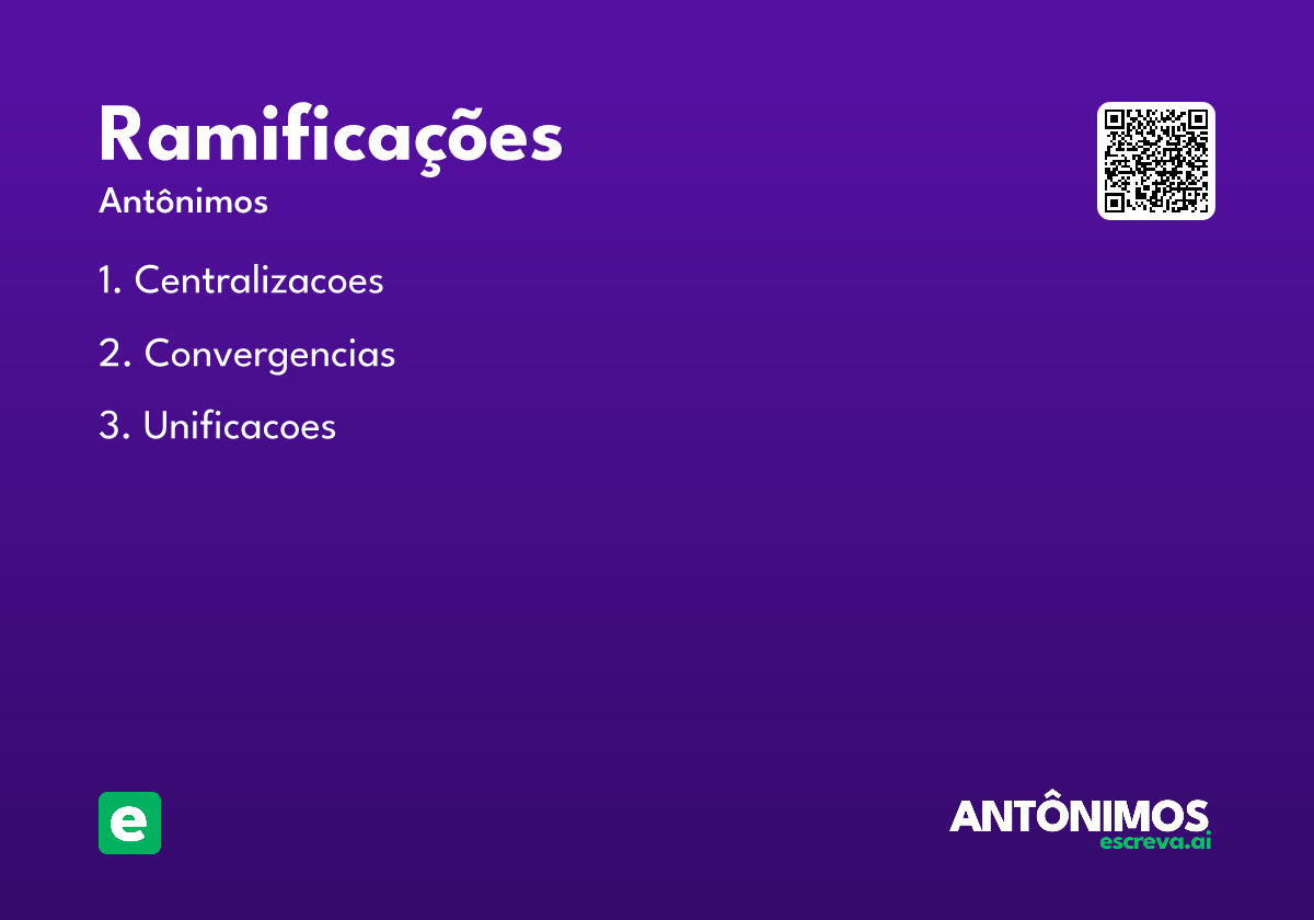 ramificações