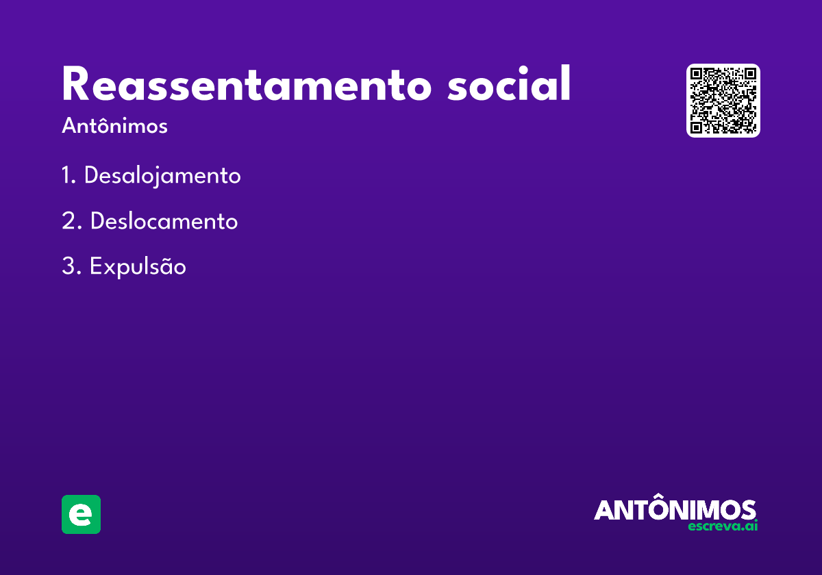 reassentamento social