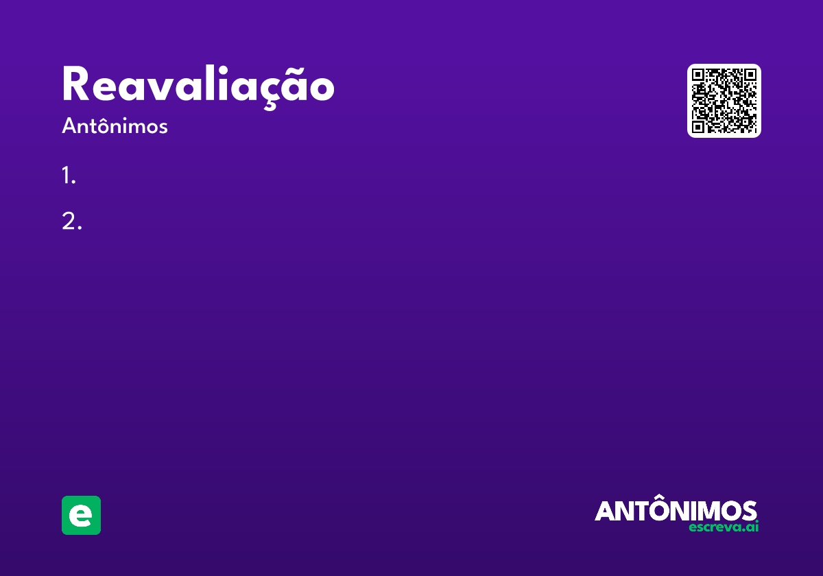 reavaliação