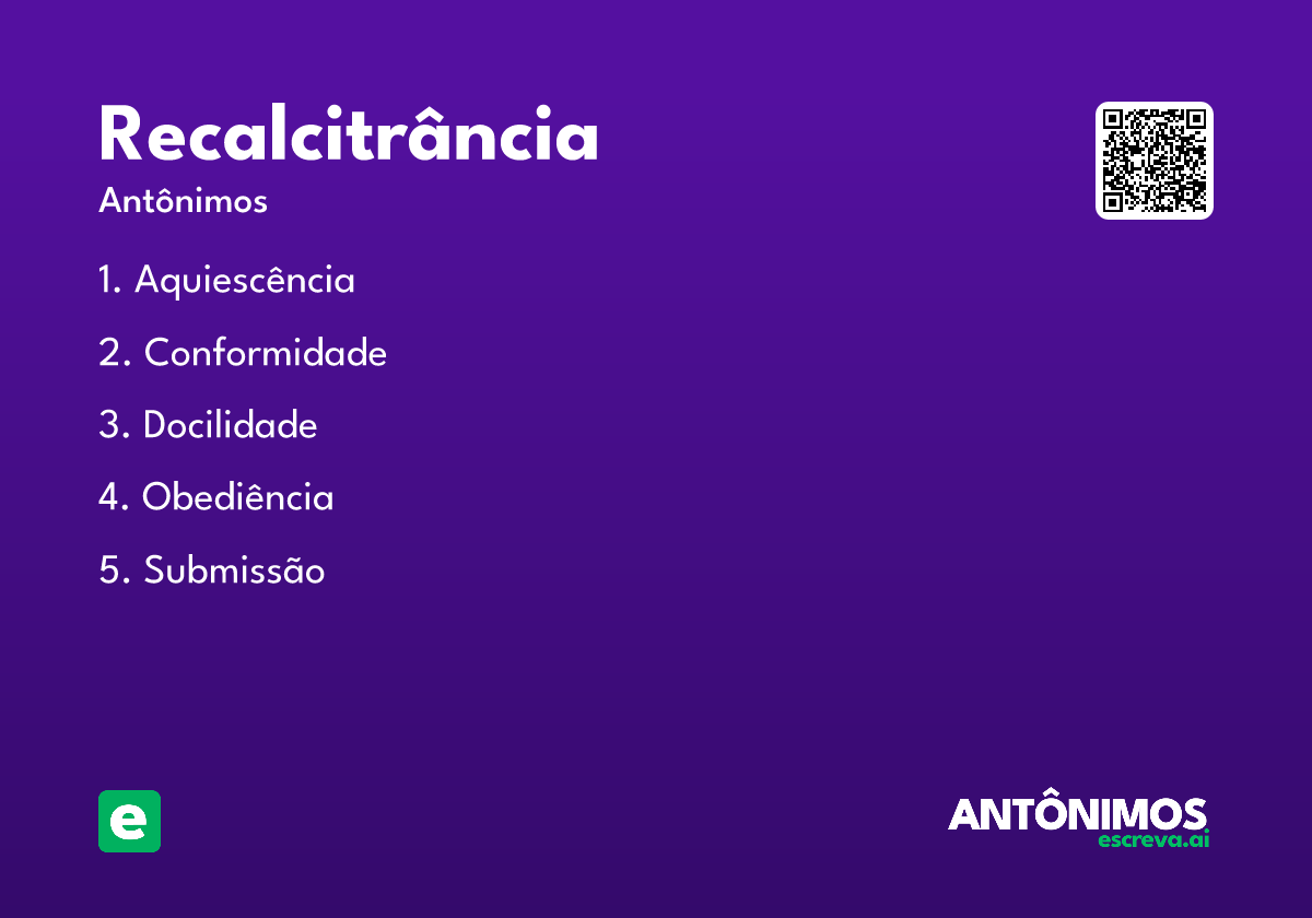 recalcitrância