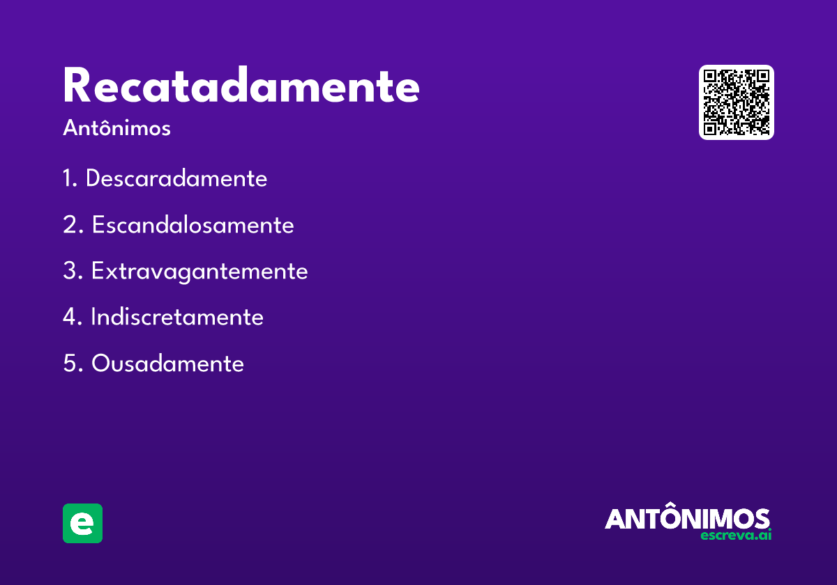 recatadamente