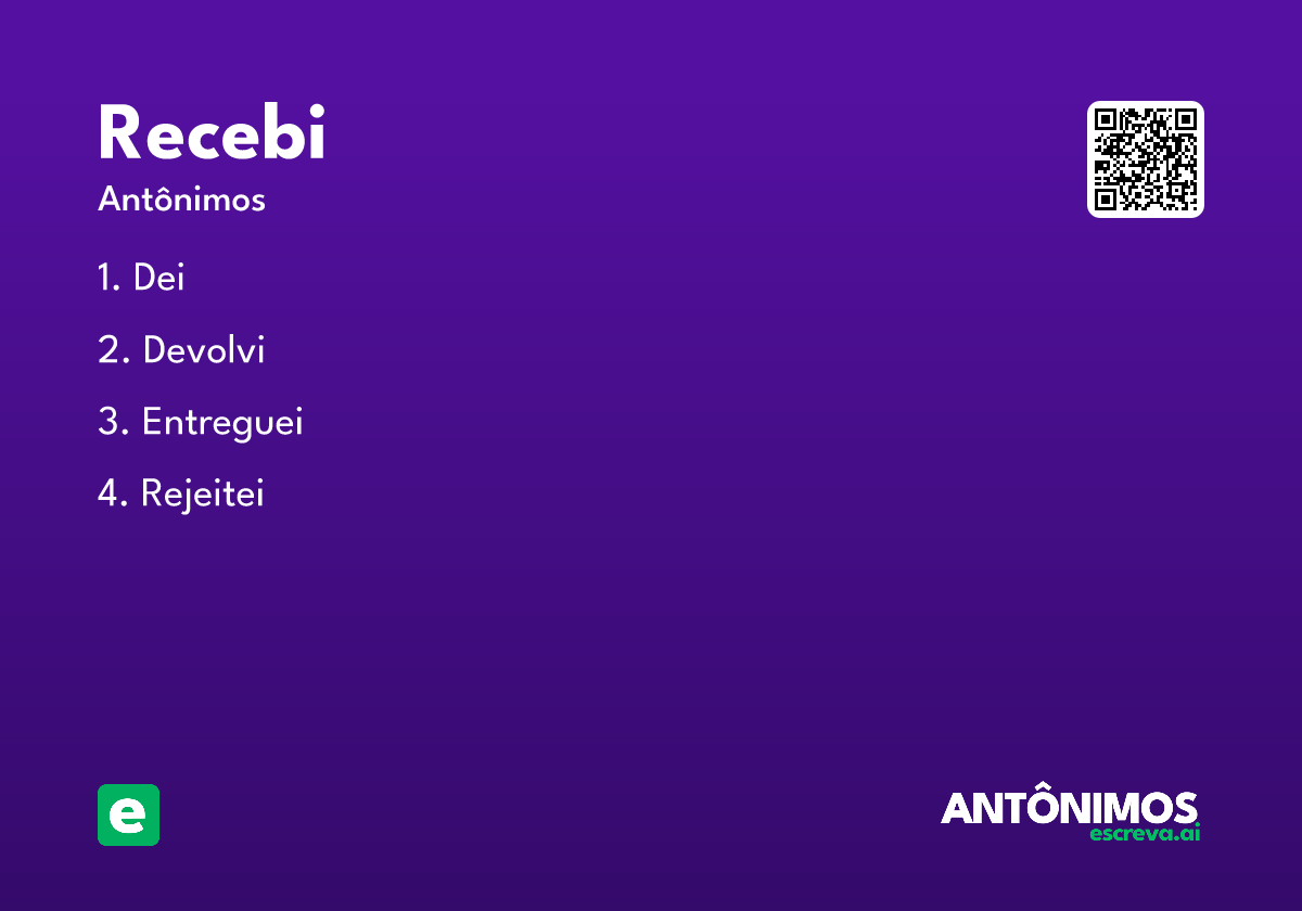 recebi