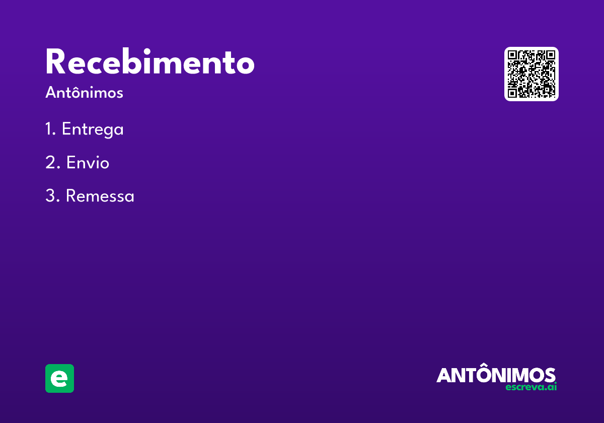 recebimento