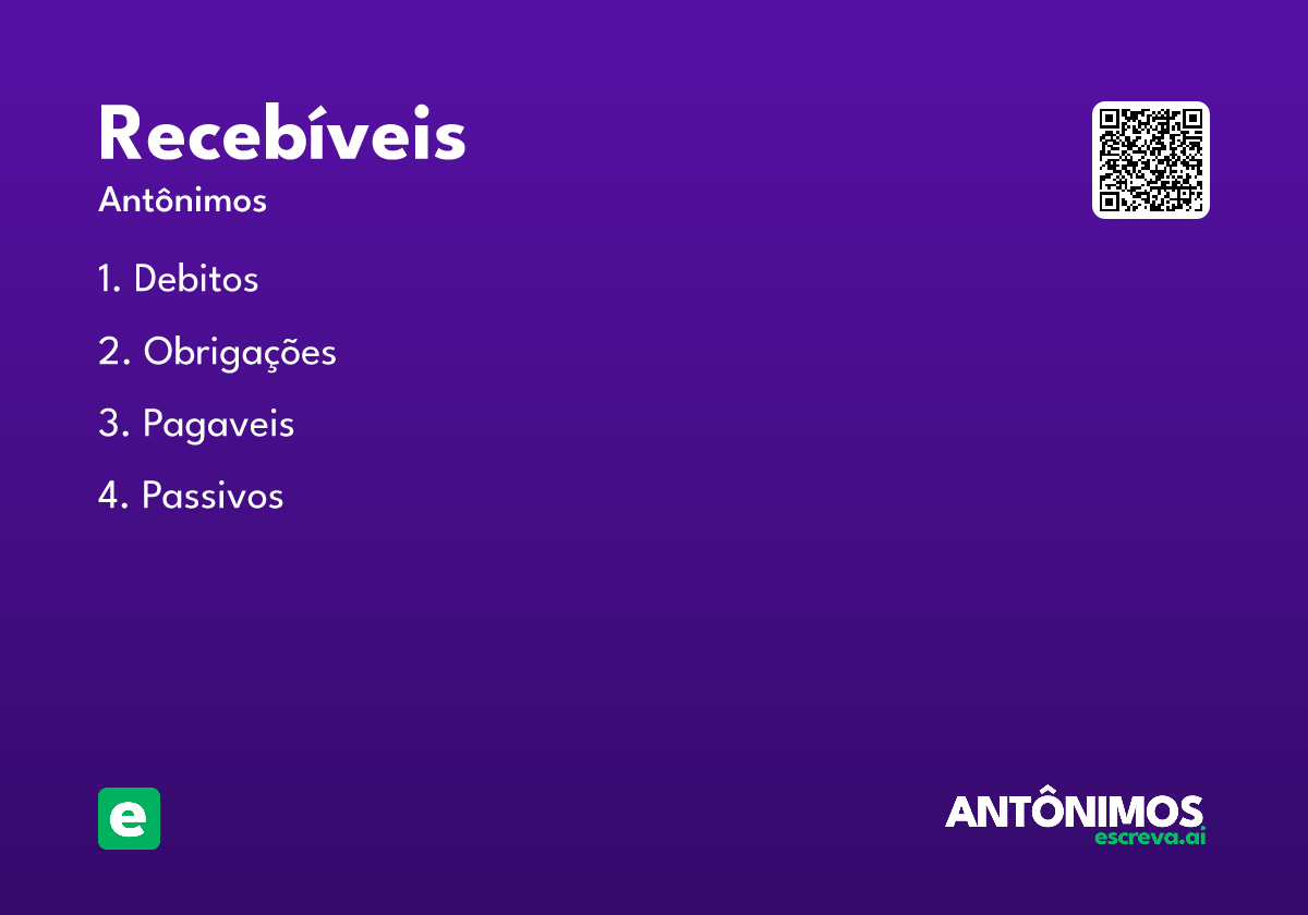 recebíveis