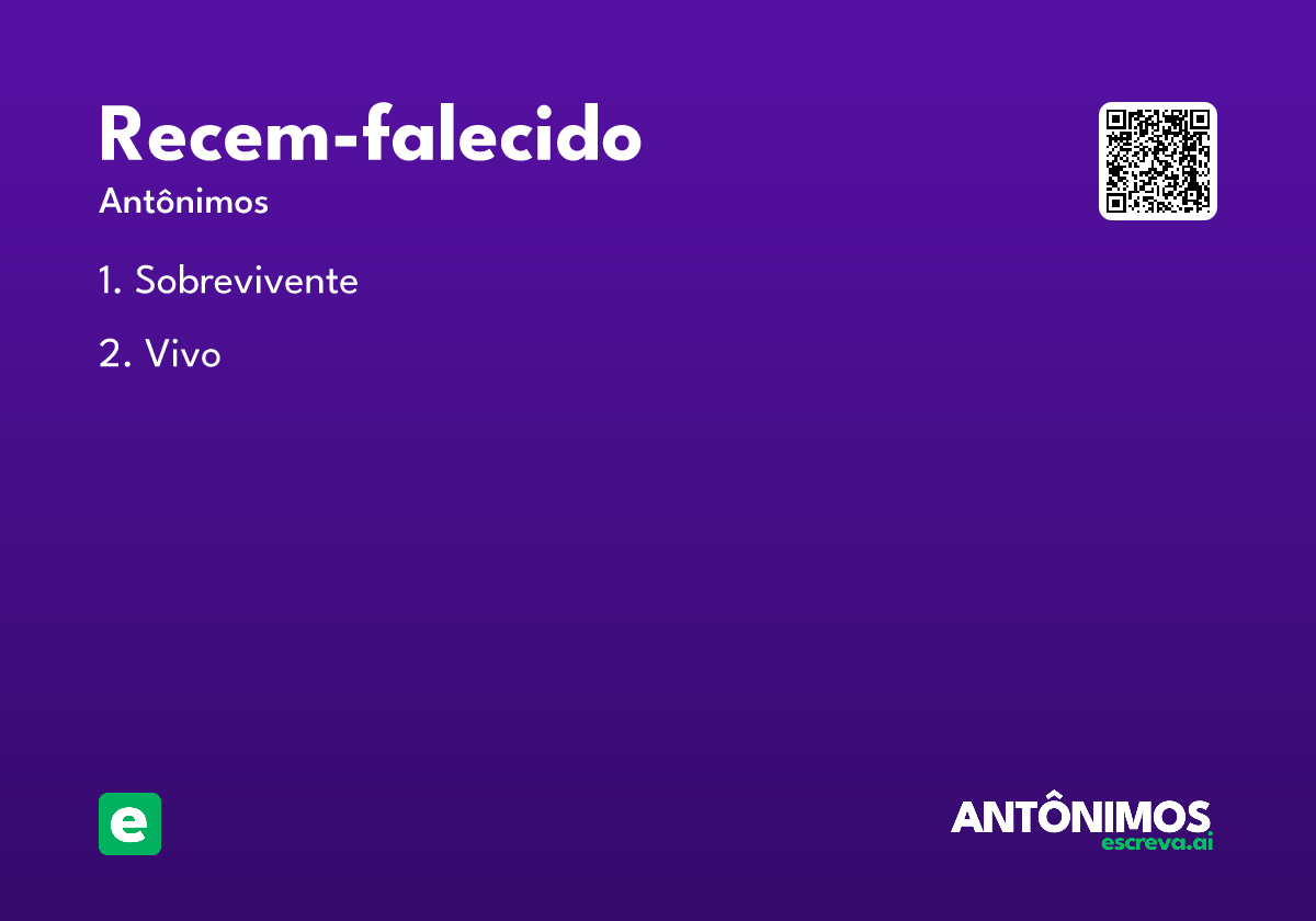 recem-falecido