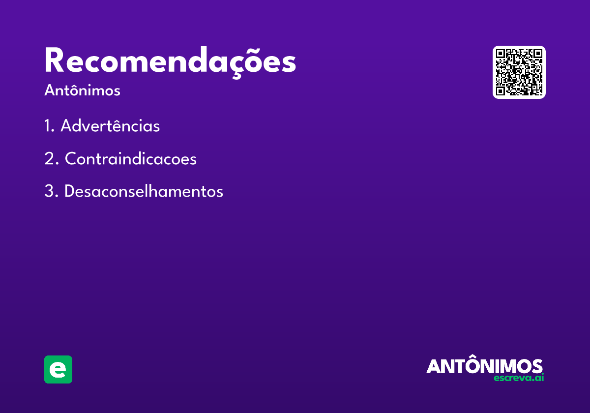 recomendações