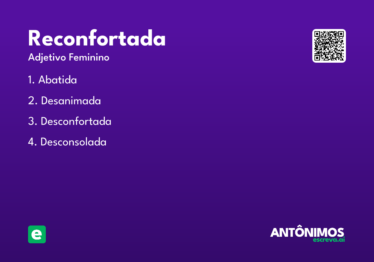 reconfortada