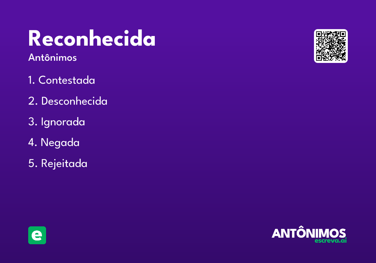 reconhecida
