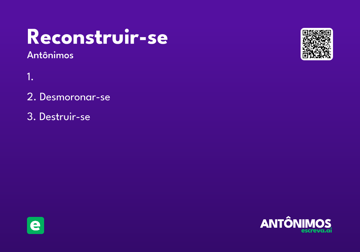 reconstruir-se