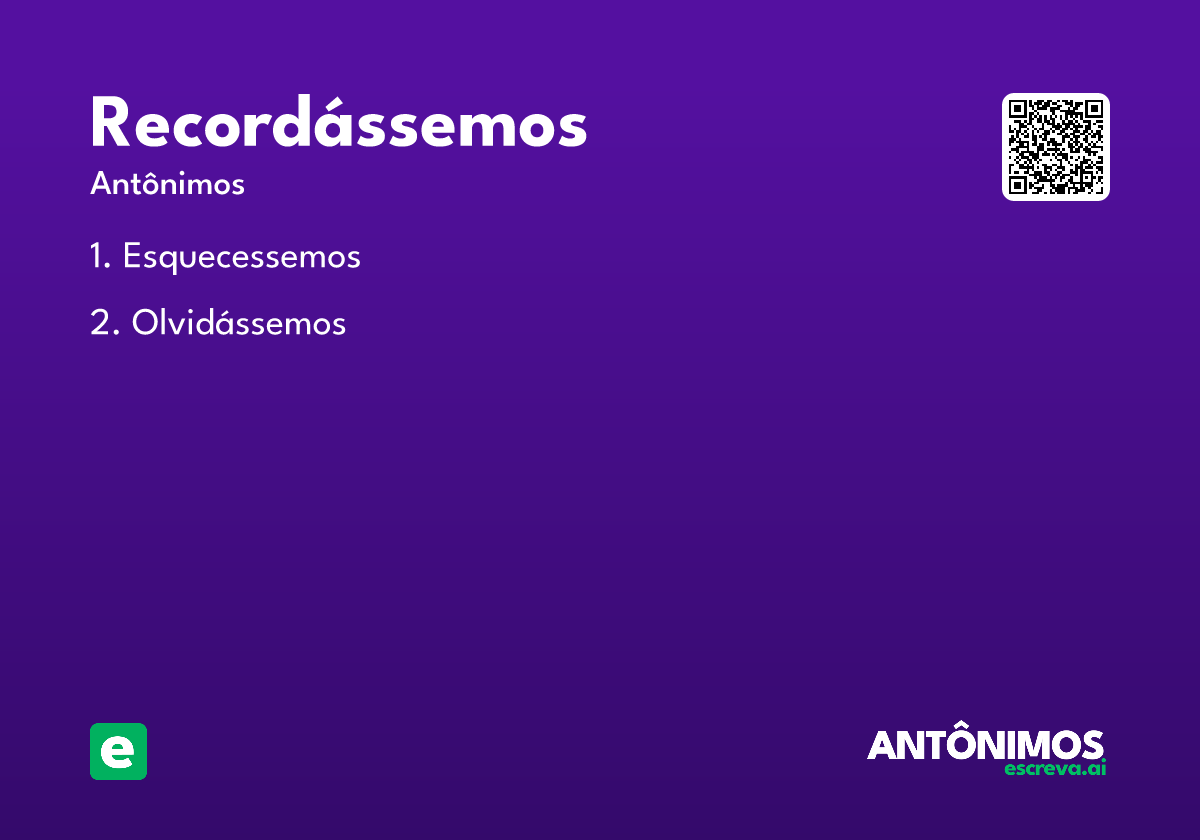 recordássemos