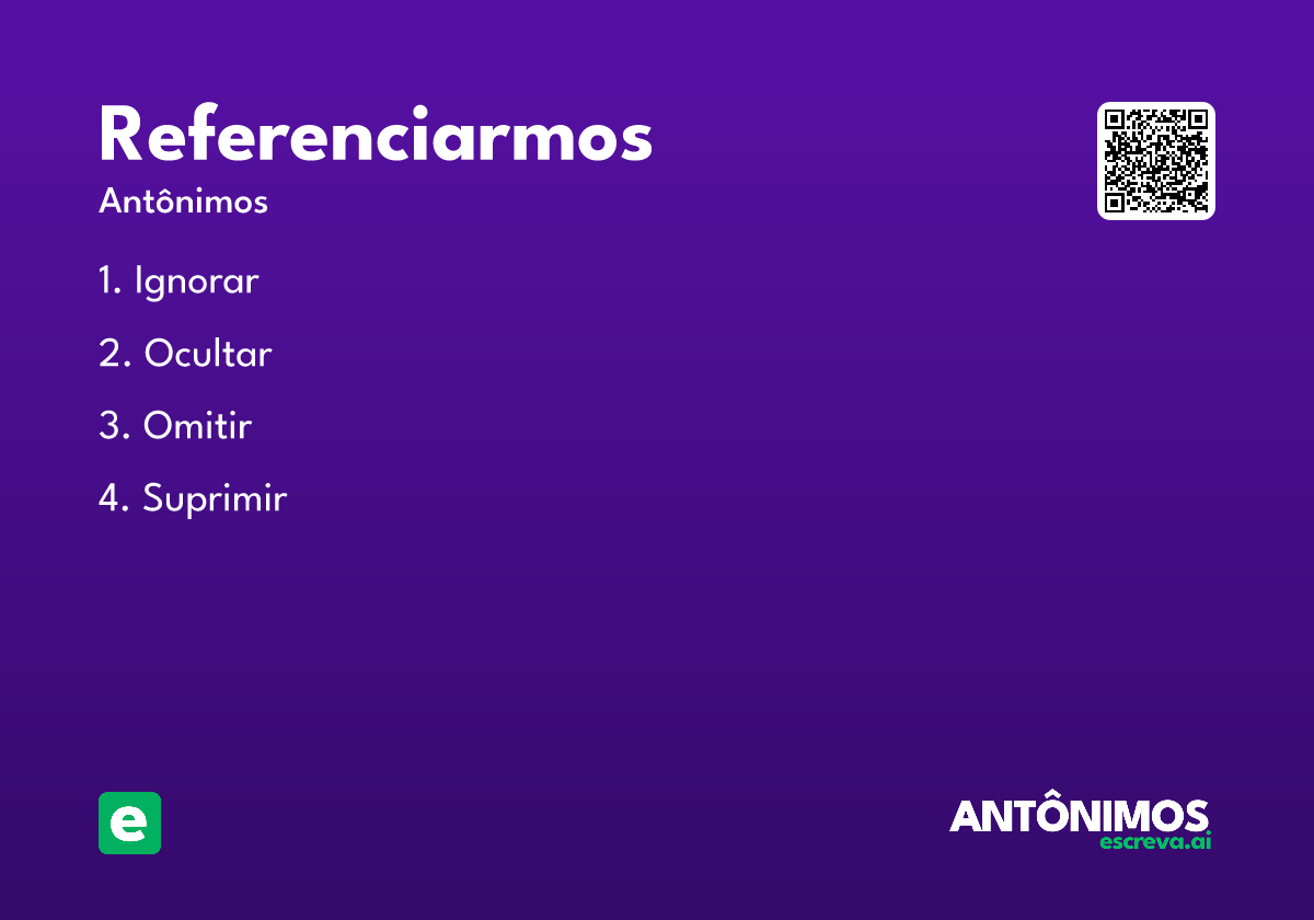 referenciarmos