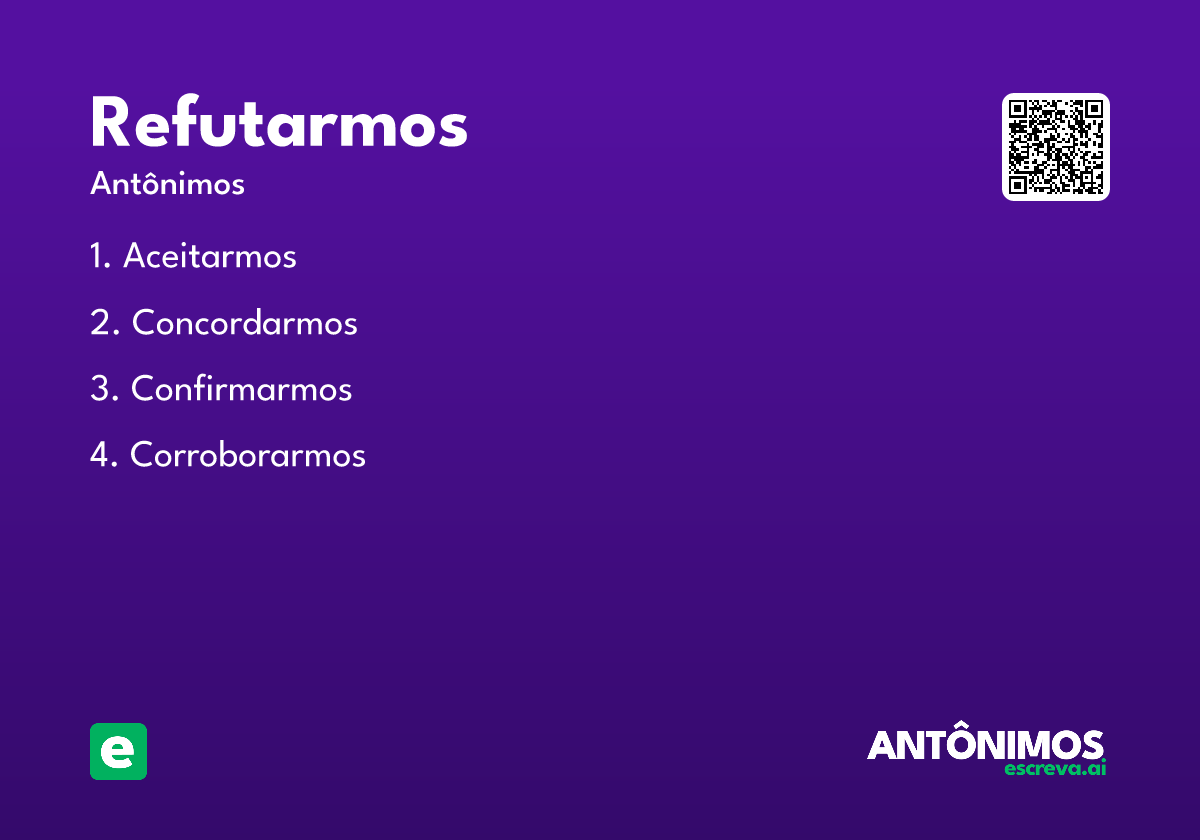 refutarmos