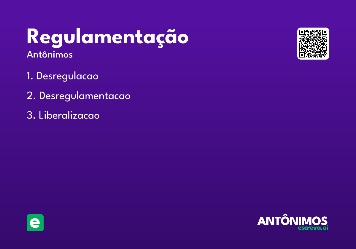 regulamentação