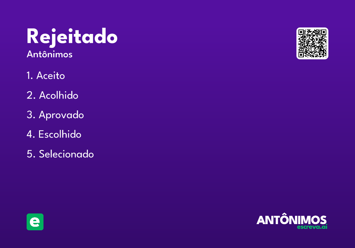 rejeitado