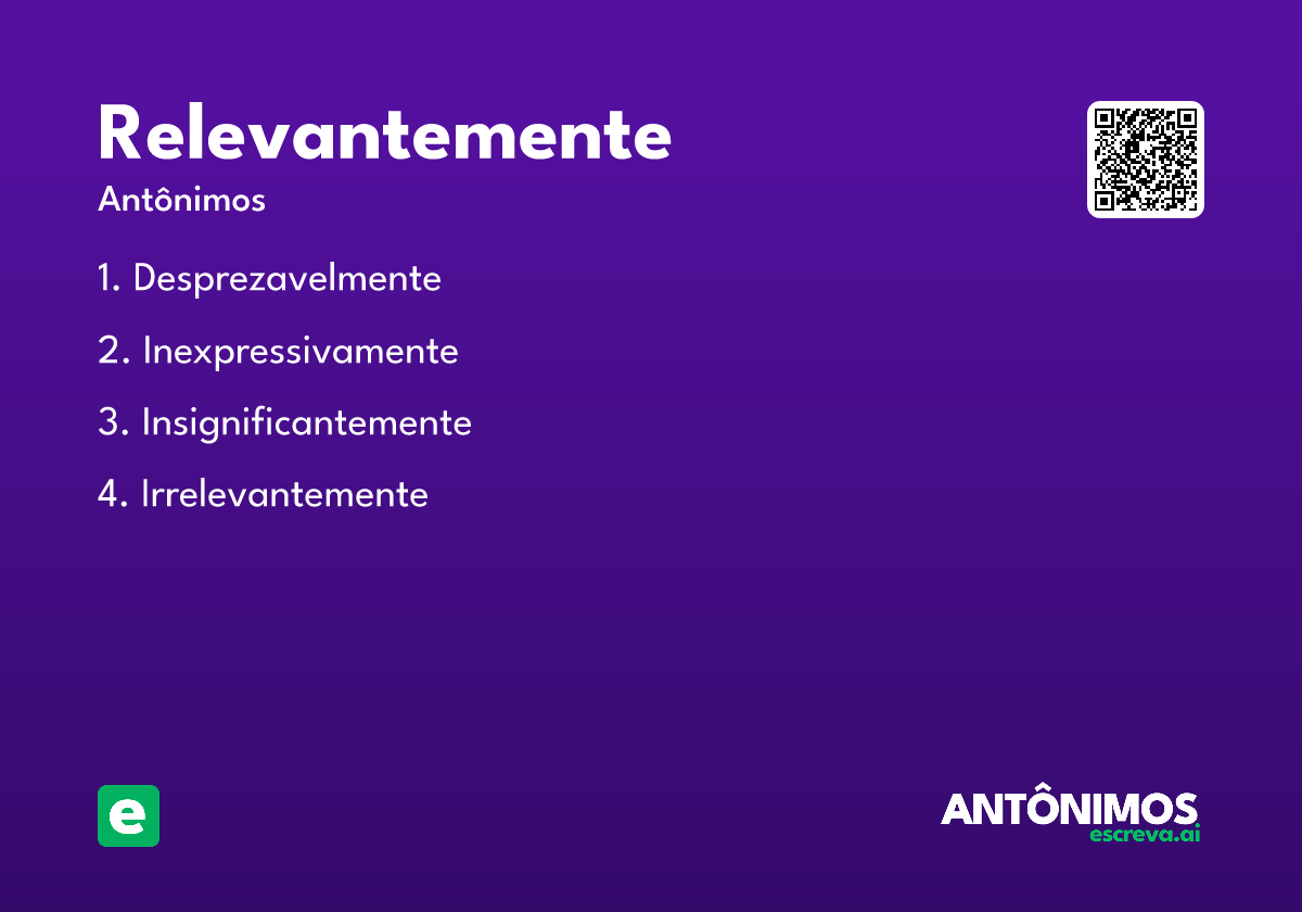 relevantemente