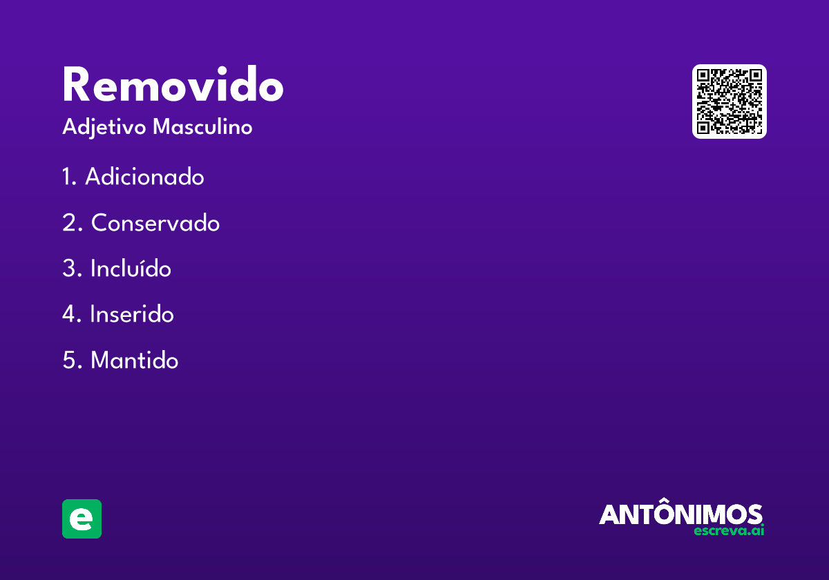 removido