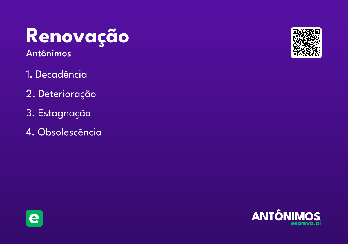 renovação