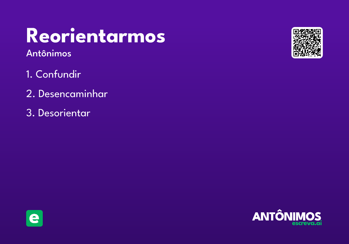 reorientarmos