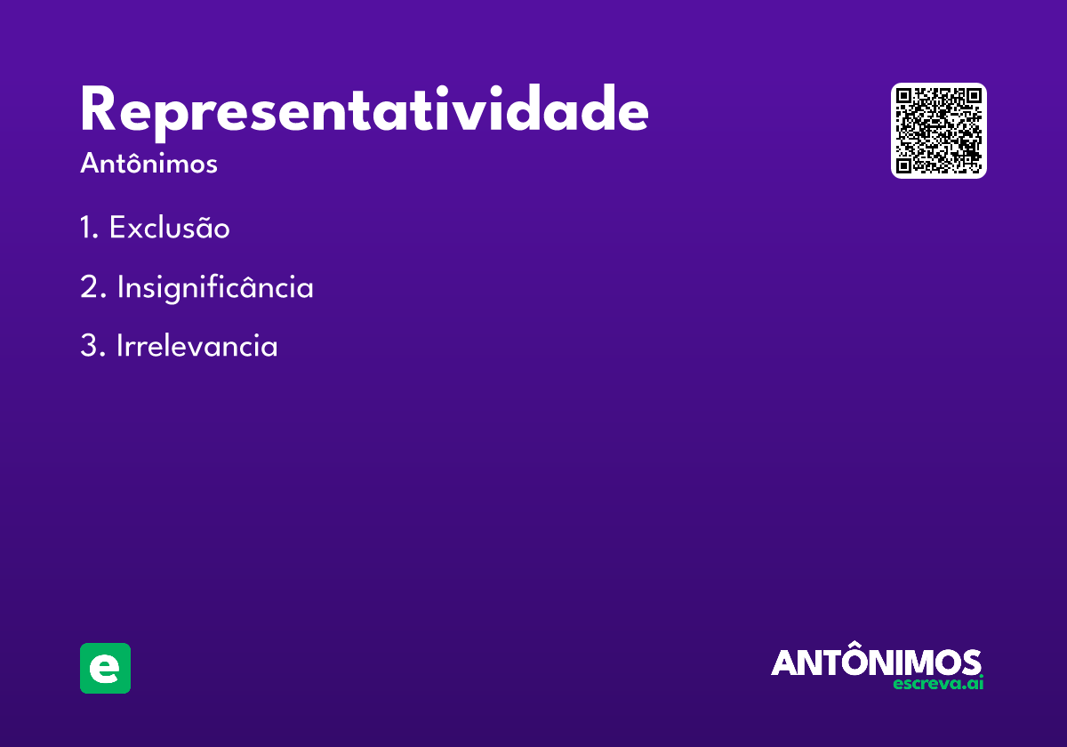 representatividade